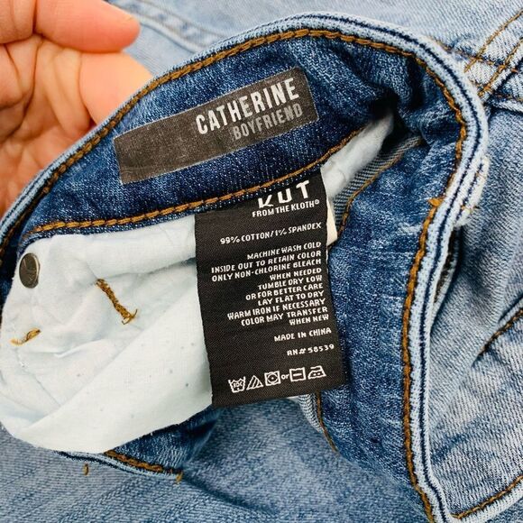 Kut from the Kloth | Catherine mid rise boyfriend jeans | size 14 - Picture 7 of 8